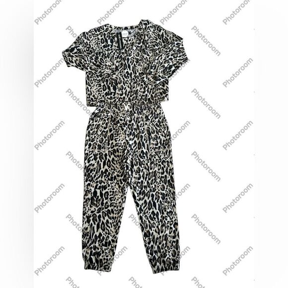 Zoe + Phoebe lounge wear set, Leopard print, Size Small, NWT - Picture 1 of 12